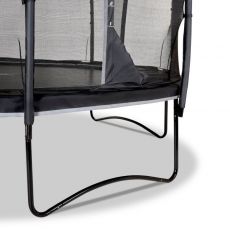 Батут EXIT PeakPro Ø 366 см, black, зі сходами і сіткою